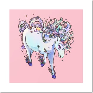 Pastel Unicorn Posters and Art